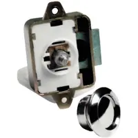 PLASTIMO D Push Button Lock Zilver 28 mm