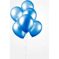 Wefiesta 50 blauwe metallic ballonnen Ø 30 cm.