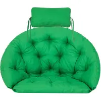 Hobbygarden Tuinkussen Luna voor Hang Ei - Cocoon Hangstoel Groen - Waterafstotende stof - UV bestendig