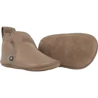 Lodger Stepper - Baby Slofjes Leer - Bruin - Maat 20 - 13cm - Eerste Loopschoentjes Binnen - Echt Leer