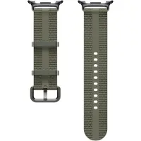 Samsung Originele Nylon Athleisure Band voor de Galaxy Watch 9 (40/44mm) / Watch 8 (40/44mm) / Classic (46mm) - Maat S/M - Groen