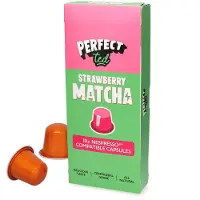 PerfectTed | Aardbei Matcha - 10 capsules voor Nespresso