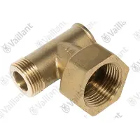 Vaillant T-stuk, K.F.E.-kraan/boiler VSC S 126+196/2-C 180/200 u.w. -nr. , 0020013482