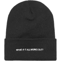 Mister tee Muts 'What If' zwart / wit