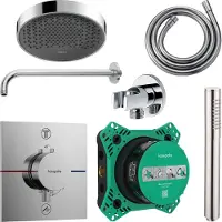 Hansgrohe rainfinity regendoucheset met muurarm powderrain 250 chroom