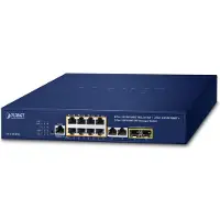 Planet IPv4/IPv6, 8-Port Managed L2/L4 Gigabit Ethernet (10/100/1000) Power over Ethernet (PoE) 1U Blauw