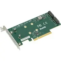 Supermicro Kaart en Interface-adapter - Supermicro - AOC-SLG3-2M2 - PCIe 3.0 - M.2 - Lage profiel