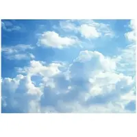 WALLARENA - Fotobehang - 250x175 cm - Fototapete met een prachtig uitzicht op de lucht en wolken, perfect voor slaapkamer of woonkamer, gemaakt van vliesbehang