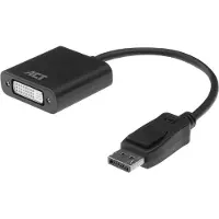 ACT AC7510 Adapter | DisplayPort Male | DVI Female | Zwart - 15 cm