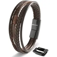 SERASAR Magnetische Armbanden Heren [Wild] - Bruin 20cm - Cadeau-Idee voor Vriendjes