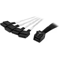 StarTech.com Interne Mini-SAS naar SATA kabe l- SFF-8643 naar 4x SATA - 1 m