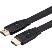 Value 8K HDMI Ultra HD-kabel met Ethernet, plat, M/M, zwart, 3 m