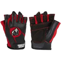 Gorilla wear Mitchell Training Gloves - Fitness Handschoenen - Zwart/Rood - S