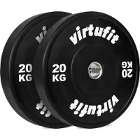 VirtuFit Bumper Plate - Olympische Halterschijf van Rubber - 50 mm - set 2 x 20 kg