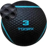 Toorx Fitness Medische bal, gewicht 1 - 6 kg, 3 kg, blauw