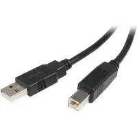 StarTech.com USB A to USB B Cable USB2HAB5M Black