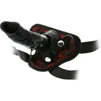 Dream Toys Dreamtoys Blaze - strap-on dildo met harnas (zwart)