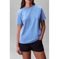 Calvin Klein Ss 20s Classic Logo Tee Blue Descent Size: XS | T-Shirts Outlet | Dames | Blauw