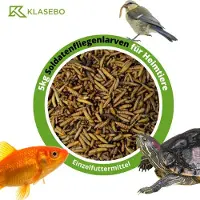 KLASEBO Soldatenvliegenlarven 5kg, hele gedroogde Hermetia illucens