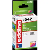 Edding Inktcartridge vervangt HP 62XL, C2P07AE Compatibel Cyaan, Magenta, Geel EDD-542 18-542