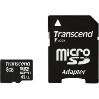 Transcend Premium microSDHC-kaart Industrial 8 GB Class 10, UHS-I Incl. SD-adapter