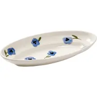 Pick a Poppy Madelen Möllard Pansy serveerschaal Blue, small, 22,5 cm
