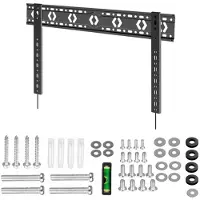 BRATEK DG680 SlimFit Vaste TV Muurbeugel - Geschikt voor 43-85 Inch - Ultra Plat Design