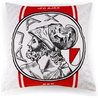 Ajax -kussen wit rood wit