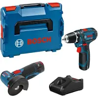 Bosch Professional Accu Combipack 12V GSR 12-15+GWS 12V-76 2.0Ah in L-Boxx - 0615990N2U