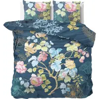 Dreamhouse Dekbedovertrek Nature Chanda Blue Katoen-200 x 200 / 220 cm | 2-Persoons