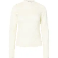 Y.A.S Y.A.S. Dames Tops & T-shirts Yaslacey Ls Lace Top - Wit - Maat XL