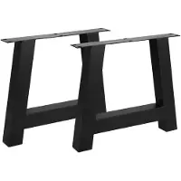 MD Interior Black set van 2 A-poten voor eettafel 80x10x70cm