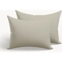 HappyBed Kussenslopen Taupe 80x80 cm - Kussensloop set 2 stuks - 100% Microvezel - Ultieme slaapcomfort