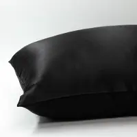 Silk Heaven Zijden kussensloop 50x60cm Zwart Ritssluiting 22 Momme - Kussensloop set - Luxe Silk Kussensloop 100% moerbei zijde - Zijde kussensloop - - 50x60cm / Ritssluiting