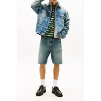 Tommy Hilfiger Theo Oversized Trucker Denim Medium Maat: L | Spijkerjassen Outlet | Heren | Blauw