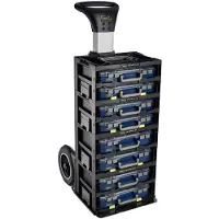 Raaco CM Trolley - Opslag- en transportsysteem - 1 Trolley 2 CarryMore 55-units 2 CarryMore 80-units - Zwart
