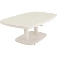 Lesli Living Geneva - Loungetafel - Verstelbaar Deens ovaal 135x83cm Crema