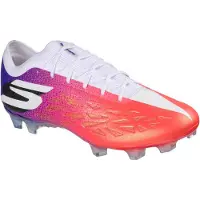 SKECHERS Razor 2 Elite Gras Voetbalschoenen (FG) Wit Felrood Blauw Roze