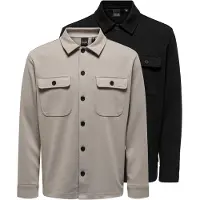 Only & Sons Overhemd 'Newkodyl' taupe / zwart