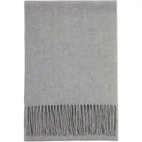 GOBI Cashmere Sjaal 'Unisex Cashmere Fringed Scarf' rookgrijs