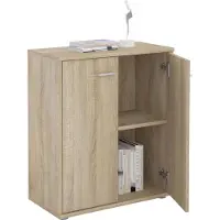 CARO-Möbel Commode TOMMY met 2 deuren - Sonoma-eik