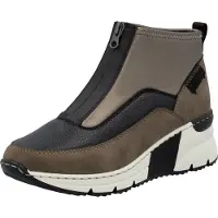 Rieker Enkellaarsje ombergrijs / taupe / zwart