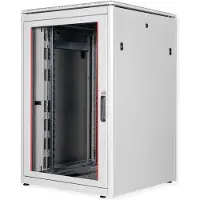 Roline 19-inch netwerkkast Pro 22 U, 800x800 BxD Glazen deur grijs