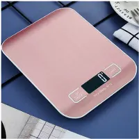 INF Roze Gouden Elektronische Keukenweegschaal met Tarrafunctie en Inclusief Batterij 10 kg/1 g