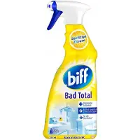 Biff Badkamerreiniger Totaal - Sparkling Lemon | 1x 750 ml - Met Schuim- & Sprayfunctie | Extra krachtig tegen kalkaanslag en vuil