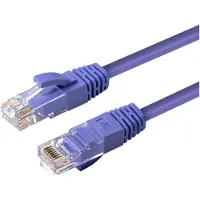 Microconnect CAT6A UTP 0.5m Purple LSZH