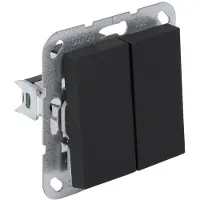 Gira Wissel/wisselschakelaar | | E2 (Inbouw, Zwart)