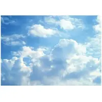 WALLARENA - Fotobehang - 200x140 cm - Fototapete met een prachtig uitzicht op de lucht en wolken, perfect voor slaapkamer of woonkamer, gemaakt van vliesbehang