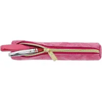 Herlitz Bright Animals, Zachte etui, Polyurethaan (PU), Roze, Monochromatisch, Rits, Adolescenten