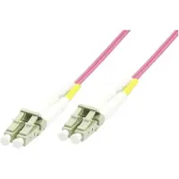 Microconnect FIB440450P Glasvezel kabel 50 m LSZH OM4 LC ST/UPS Roze